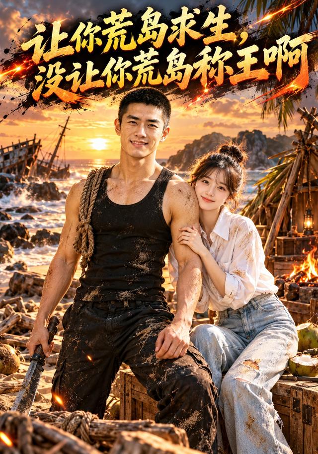 《让你荒岛求生，没让你荒岛称王啊》作品海报