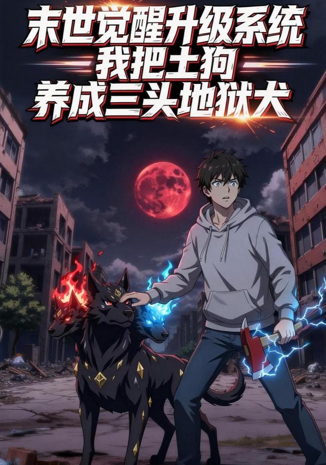 末世觉醒升级系统，我把土狗养成三头地狱犬封面图