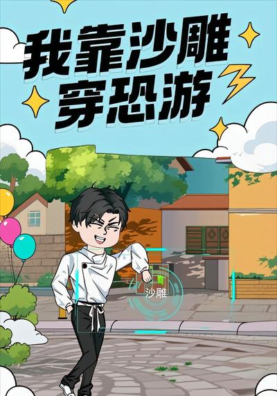 我靠沙雕穿恐游