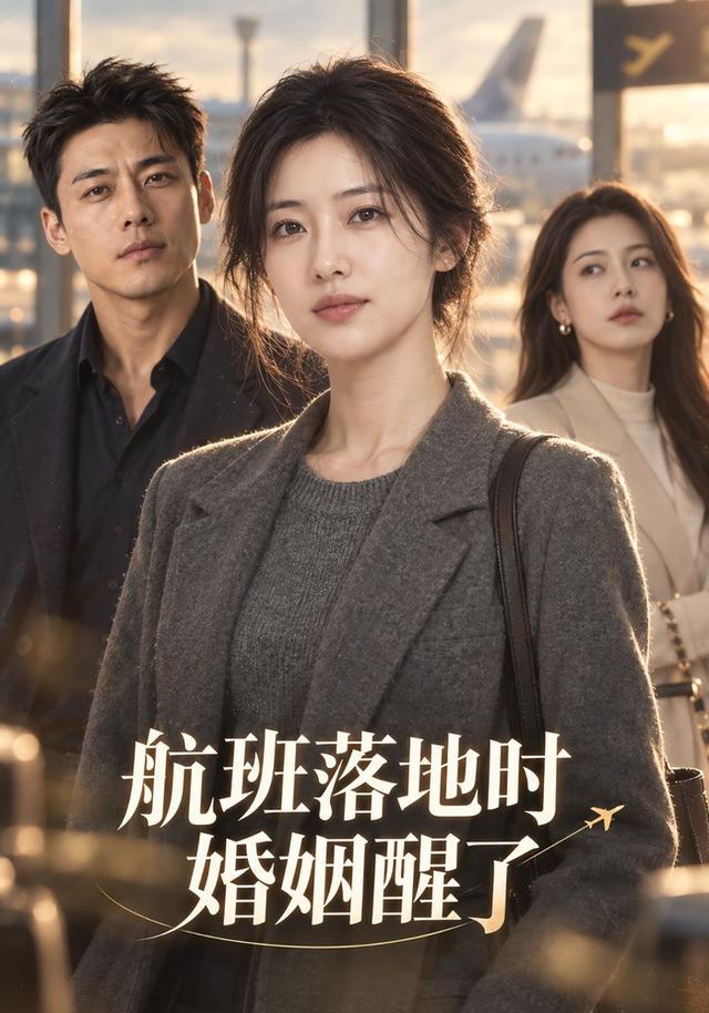 《航班落地时婚姻醒了》作品海报