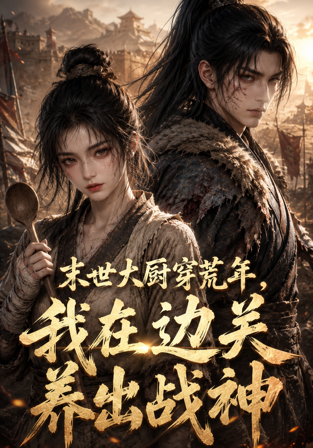 末世大厨穿荒年，我在边关养出战神 cover