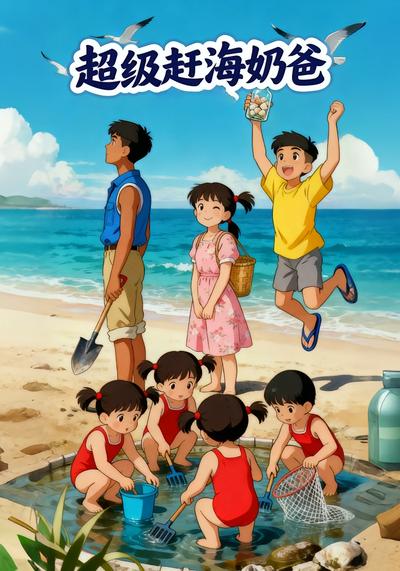 超级赶海奶爸