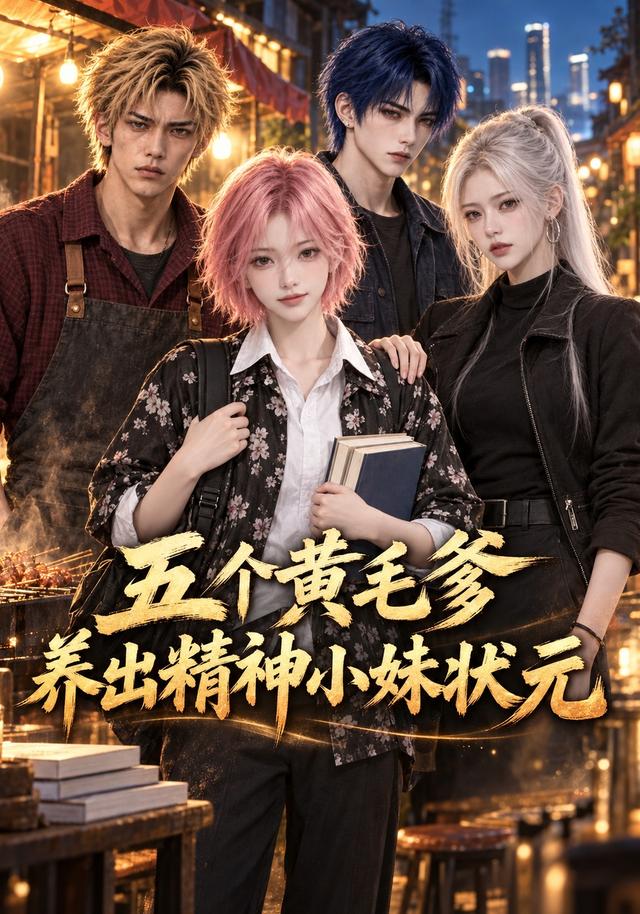 五个黄毛爹，养出精神小妹状元