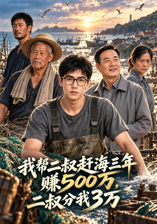 我帮二叔赶海三年赚500万，二叔分我3万 cover