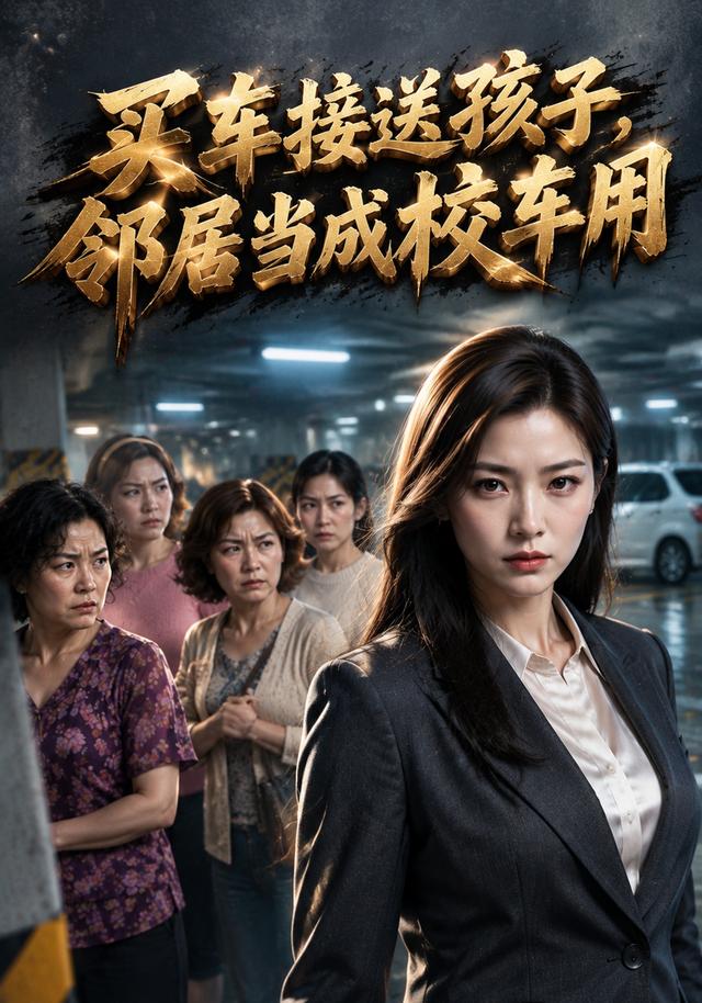 买车接送孩子，邻居当成校车用