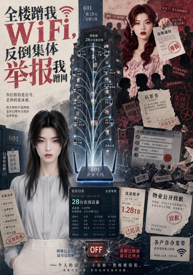 全楼蹭我WiFi，反倒集体举报我蹭网 cover