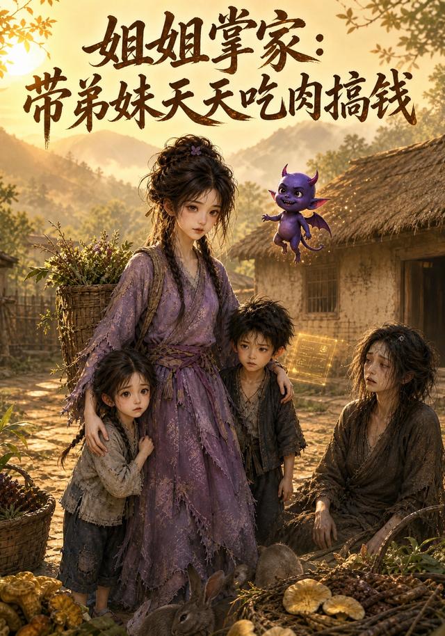 姐姐掌家：带弟妹天天吃肉搞钱！ cover