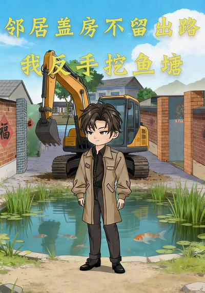 邻居盖房不留出路，我反手挖鱼塘封面图