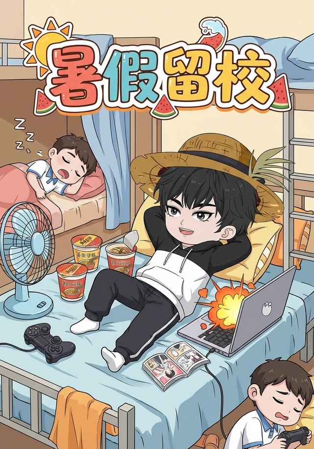 暑假留校封面图