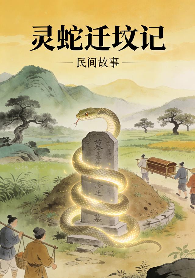 民间故事：灵蛇迁坟记封面图