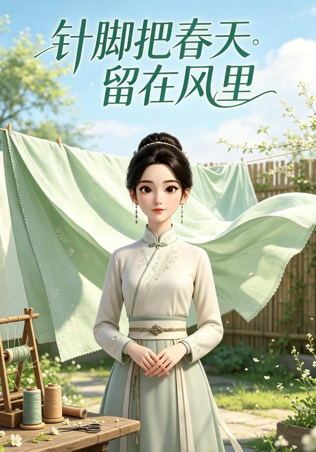 针脚把春天留在风里