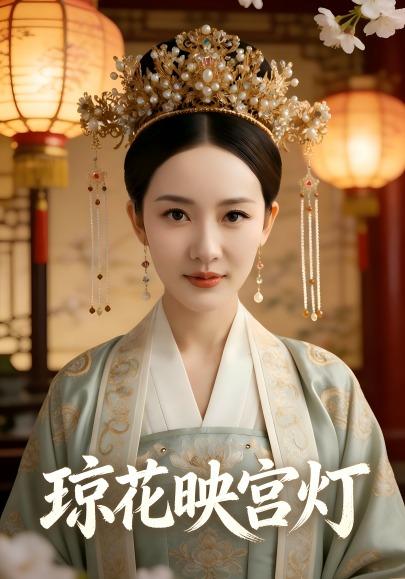 琼花映宫灯
