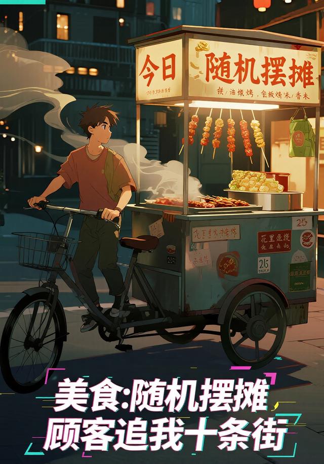 美食：随机摆摊，顾客追我十条街封面图