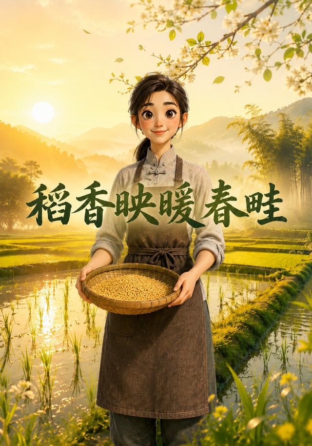 稻香映暖春畦
