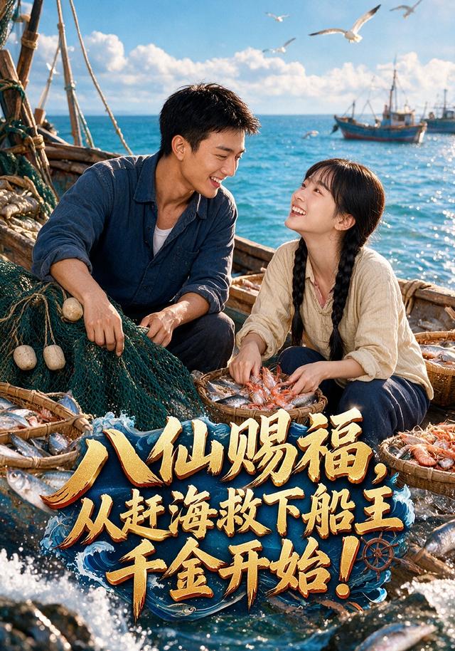 《八仙赐福，从赶海救下船王千金开始》作品海报