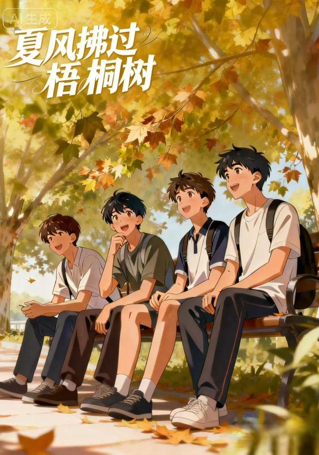 夏风拂过梧桐树封面图