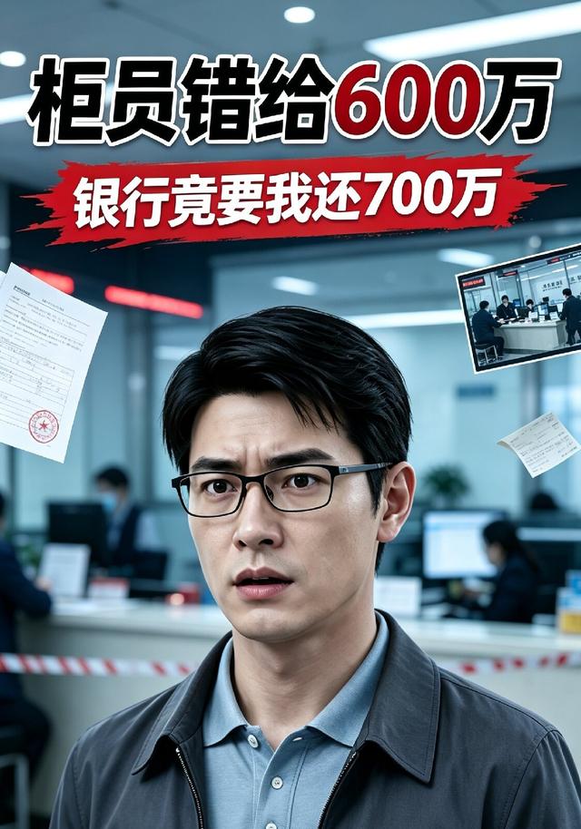 柜员错给600万，银行竟要我还700万