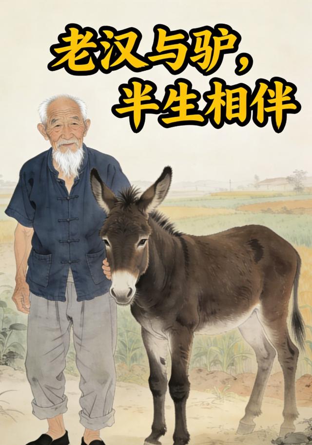 老汉与驴，半生相伴