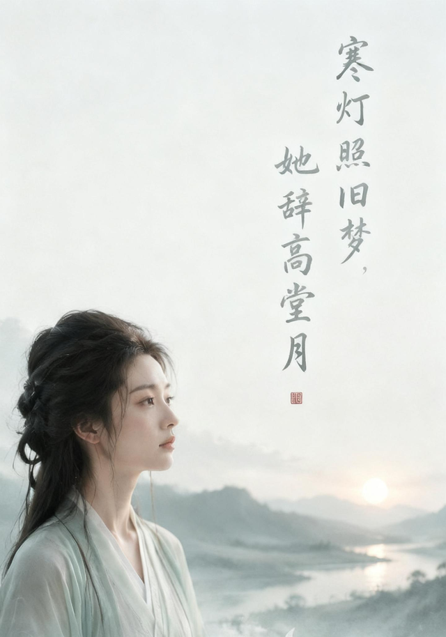 寒灯照旧梦，她辞高堂月