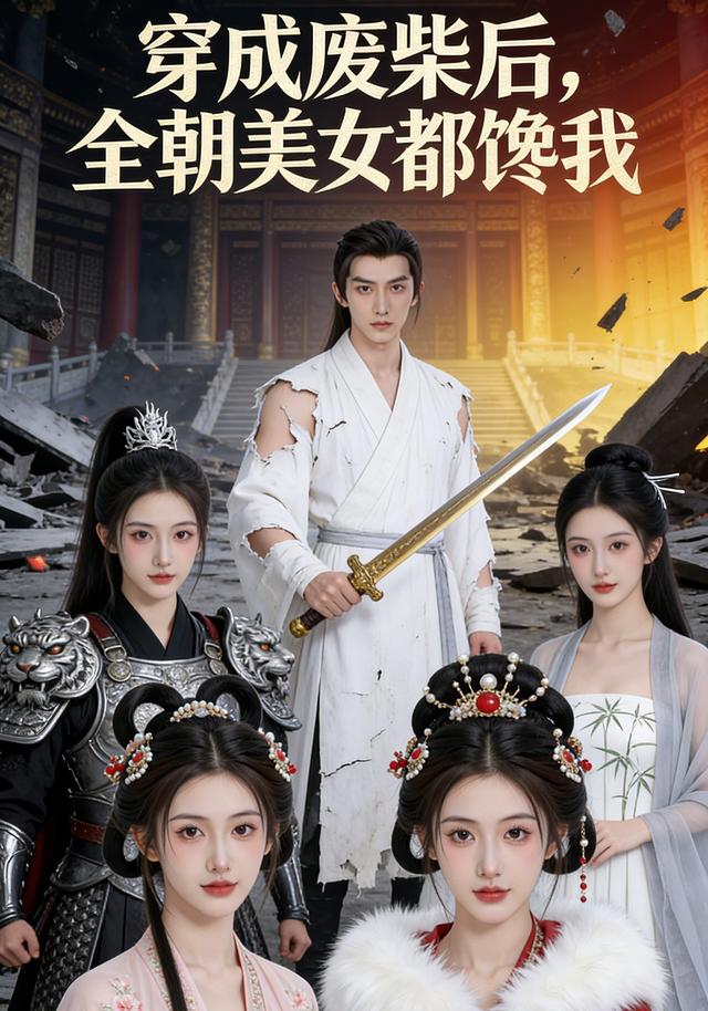 穿成废柴后，全朝美女都馋我封面图