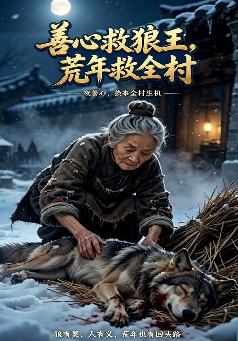 善心救狼王，荒年救全村