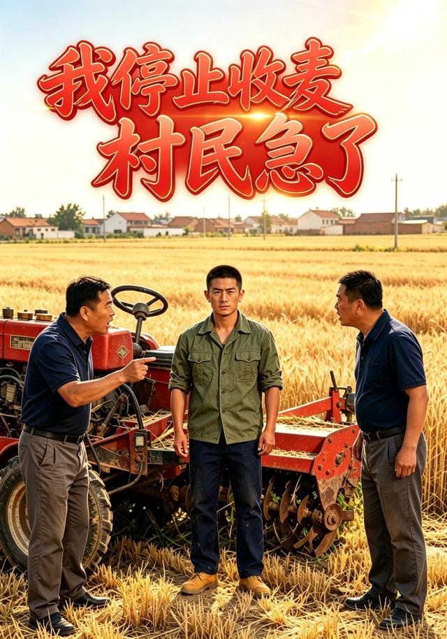 我停止收麦村民急了