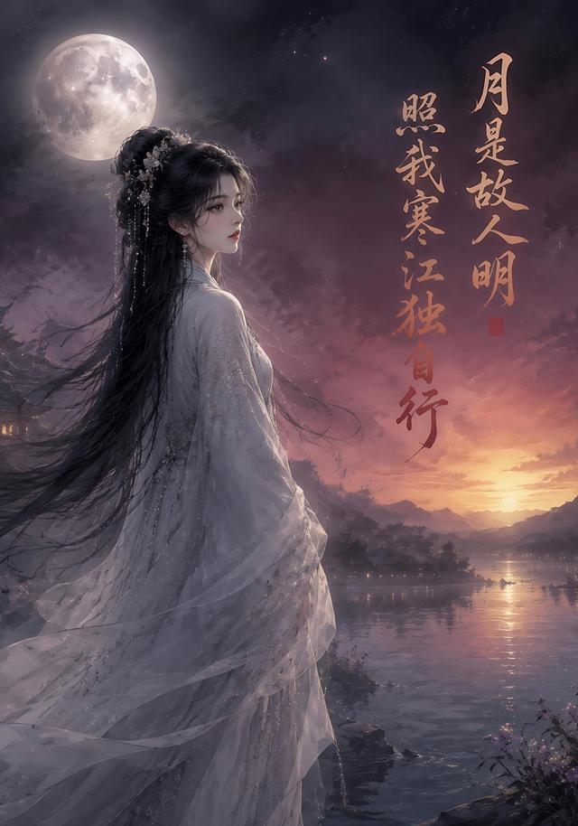 月是故人明，照我寒江独自行