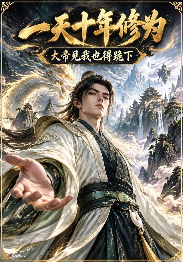 一天十年修为，大帝见我也得跪下 cover