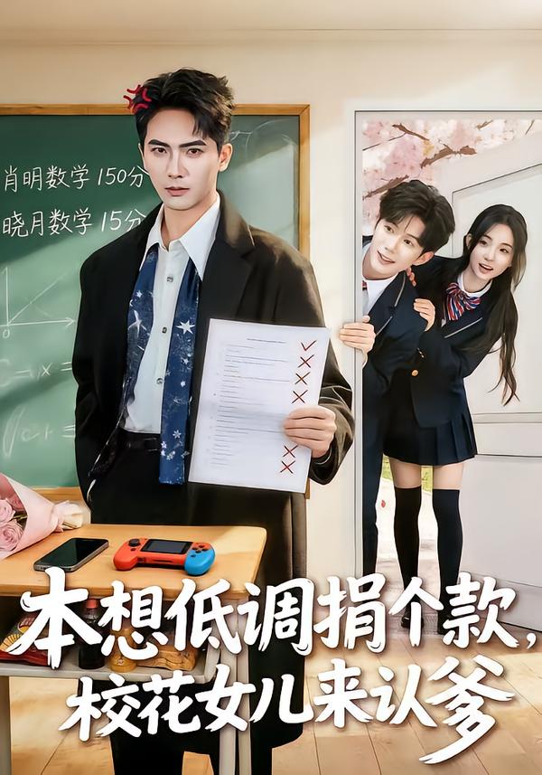 本想低调捐个款，校花女儿来认爹