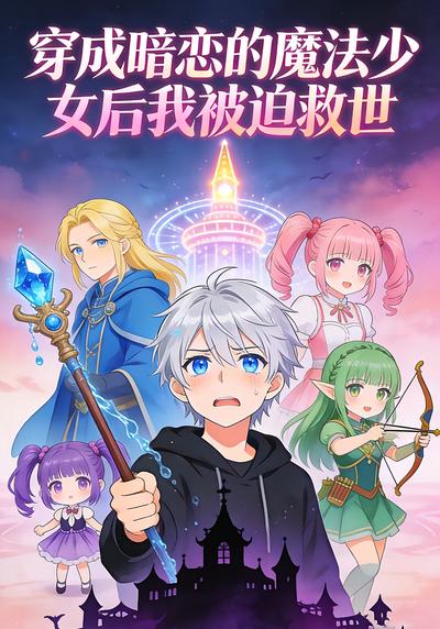 穿成暗恋的魔法少女后我被迫救世