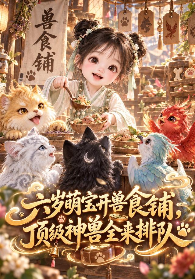 六岁萌宝开兽食铺，顶级神兽全来排队