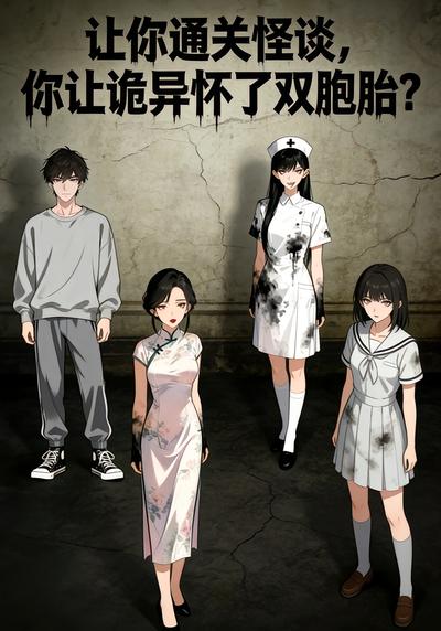 让你通关怪谈，你让诡异怀了双胞胎？封面图