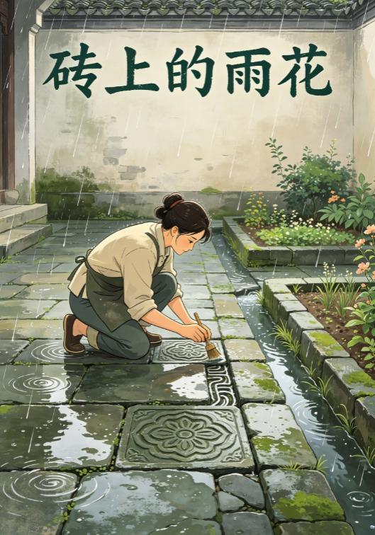 砖上的雨花