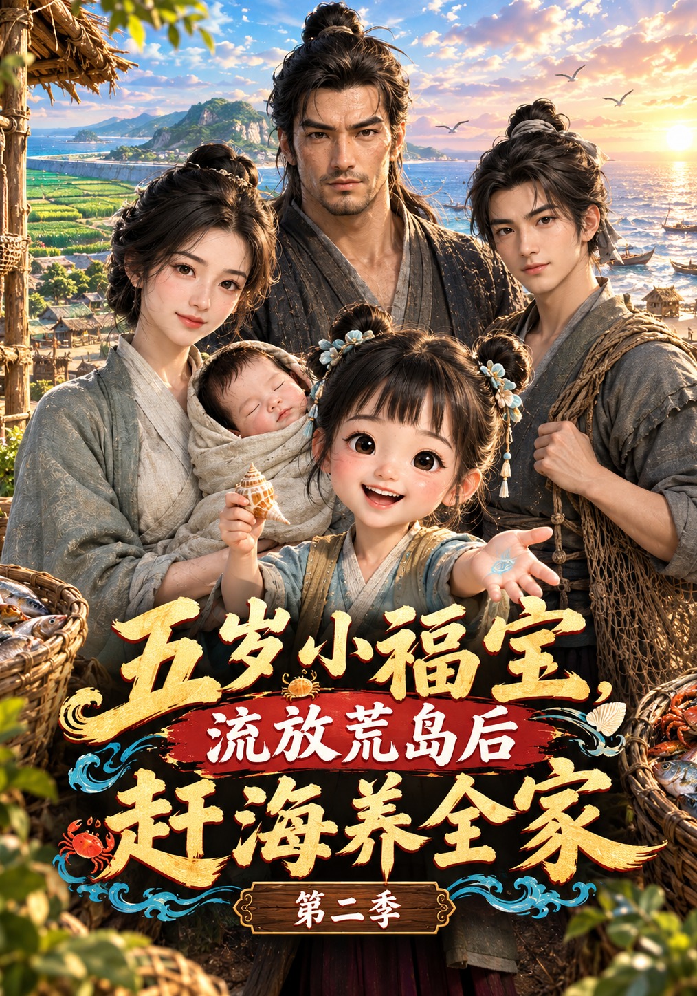 五岁小福宝，流放荒岛后赶海养全家第二季