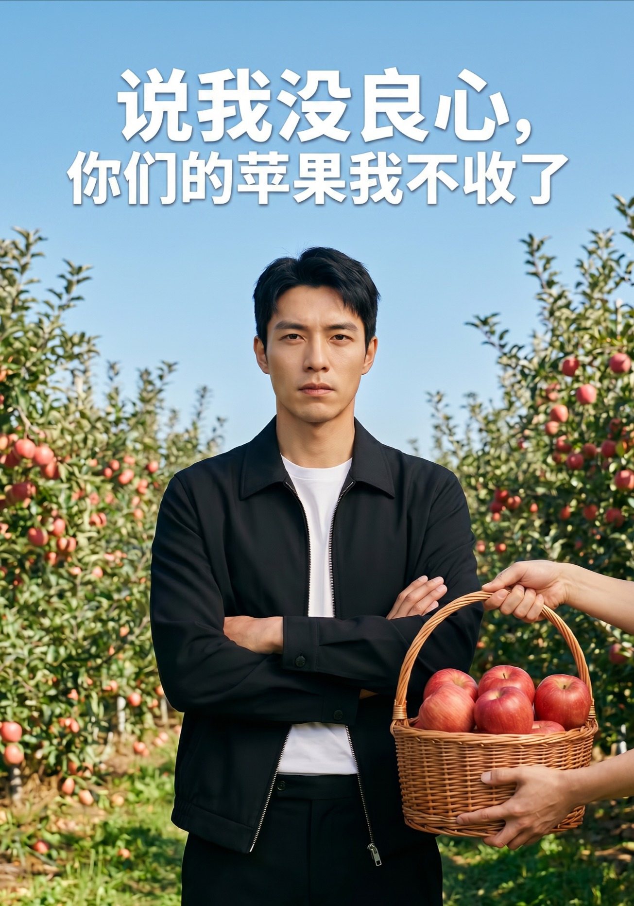 说我没良心，你们的苹果我不收了