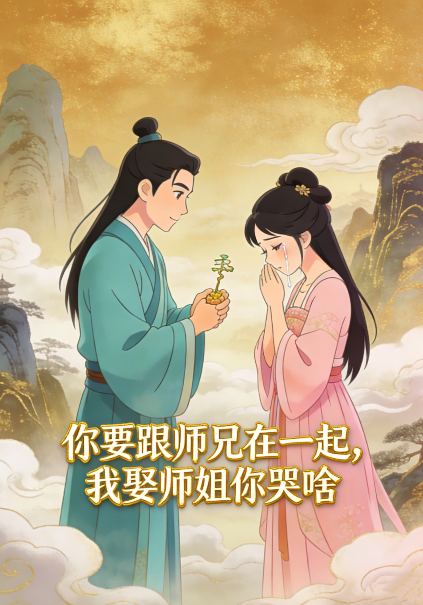 你要跟师兄在一起，我娶师姐你哭啥