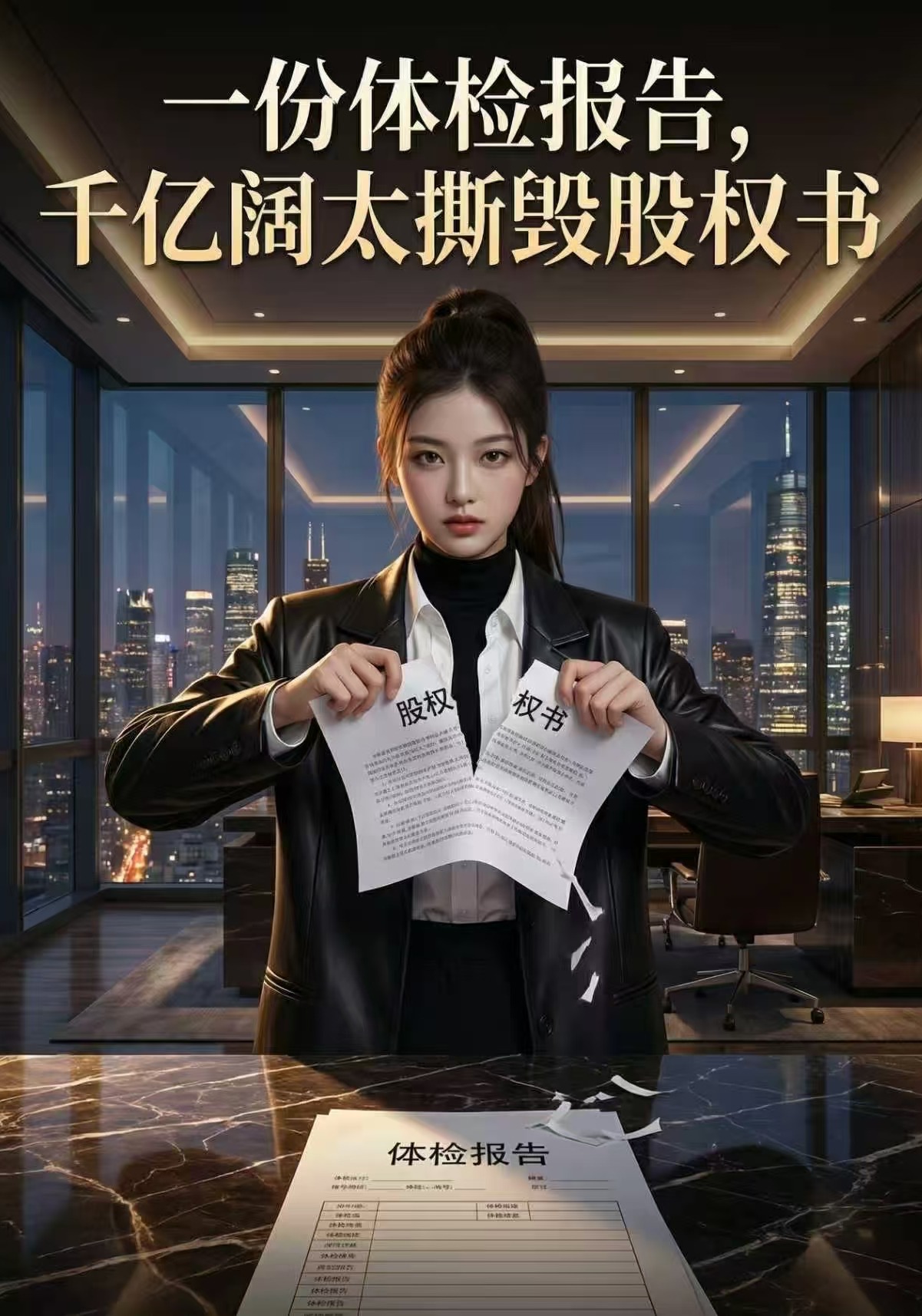 一份体检报告，千亿阔太撕毁股权书