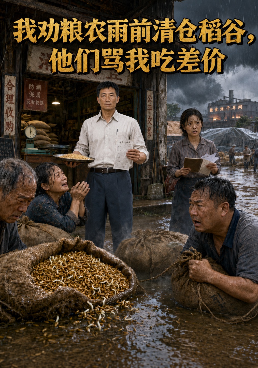 我劝粮农雨前清仓稻谷，他们骂我吃差价