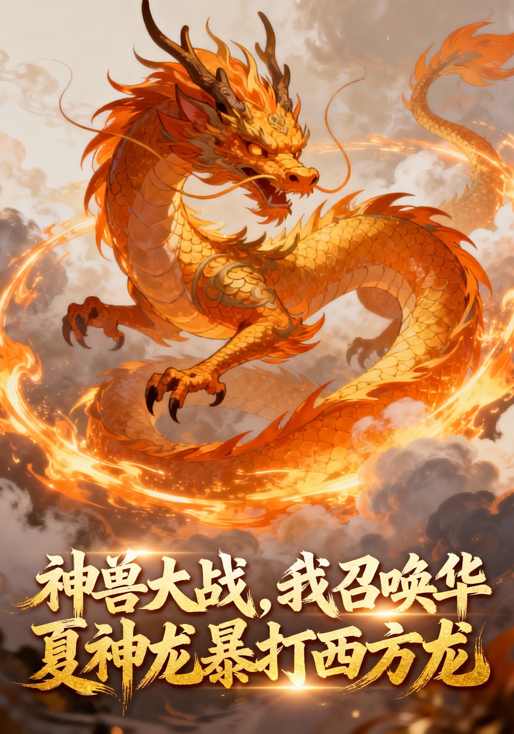 神兽大战，我召唤华夏神龙暴打西方龙