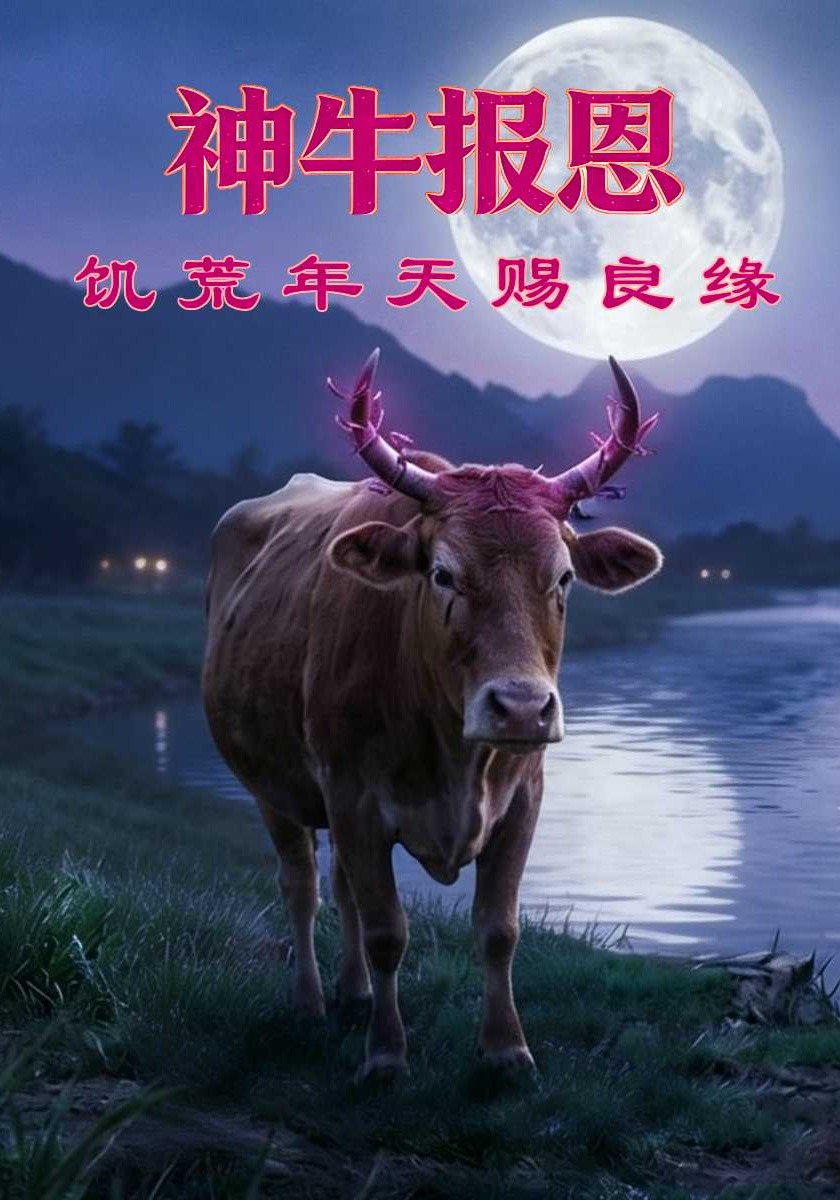 神牛报恩，饥荒年天赐良缘