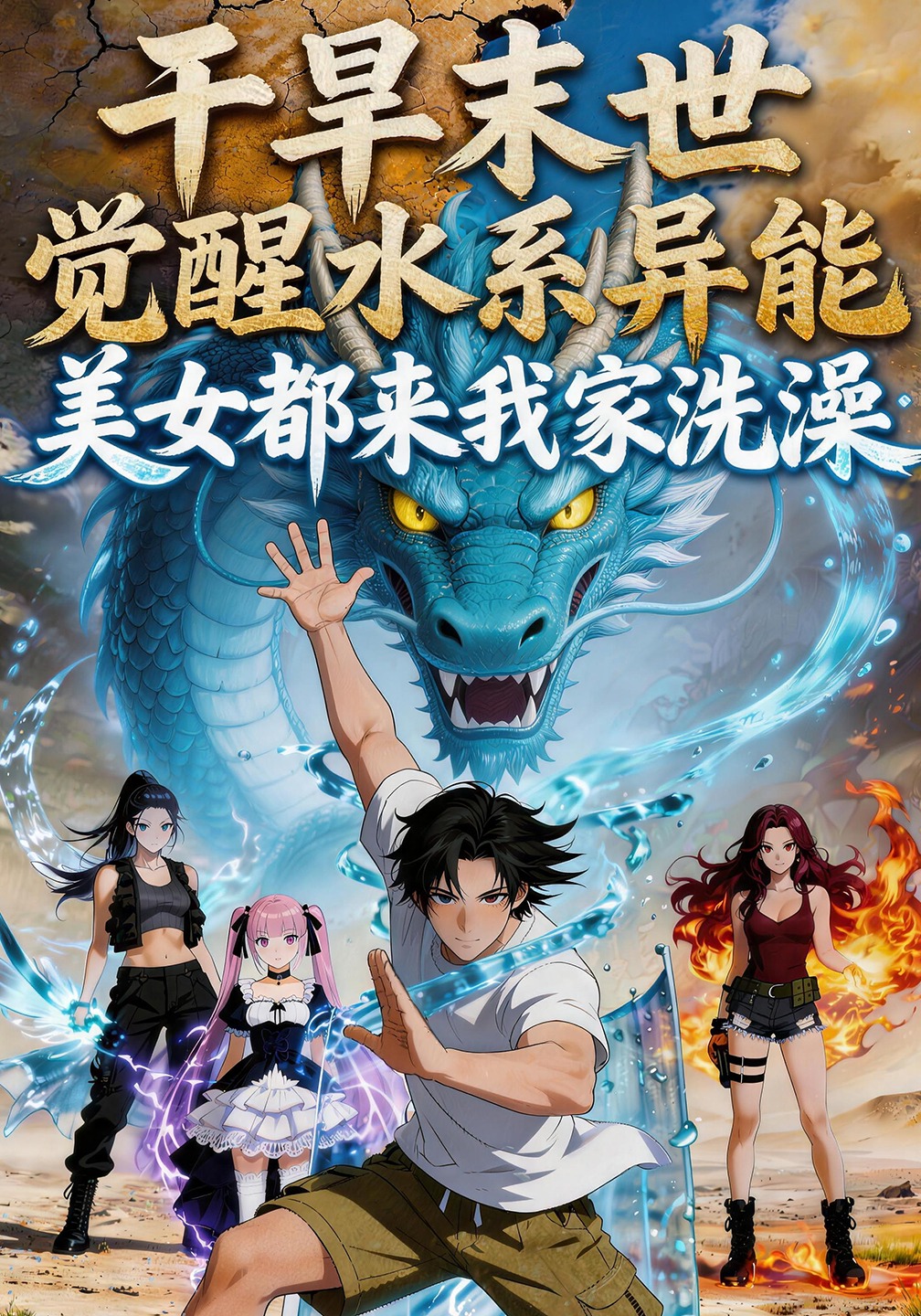 干旱末世觉醒水系异能美女都来我家洗澡