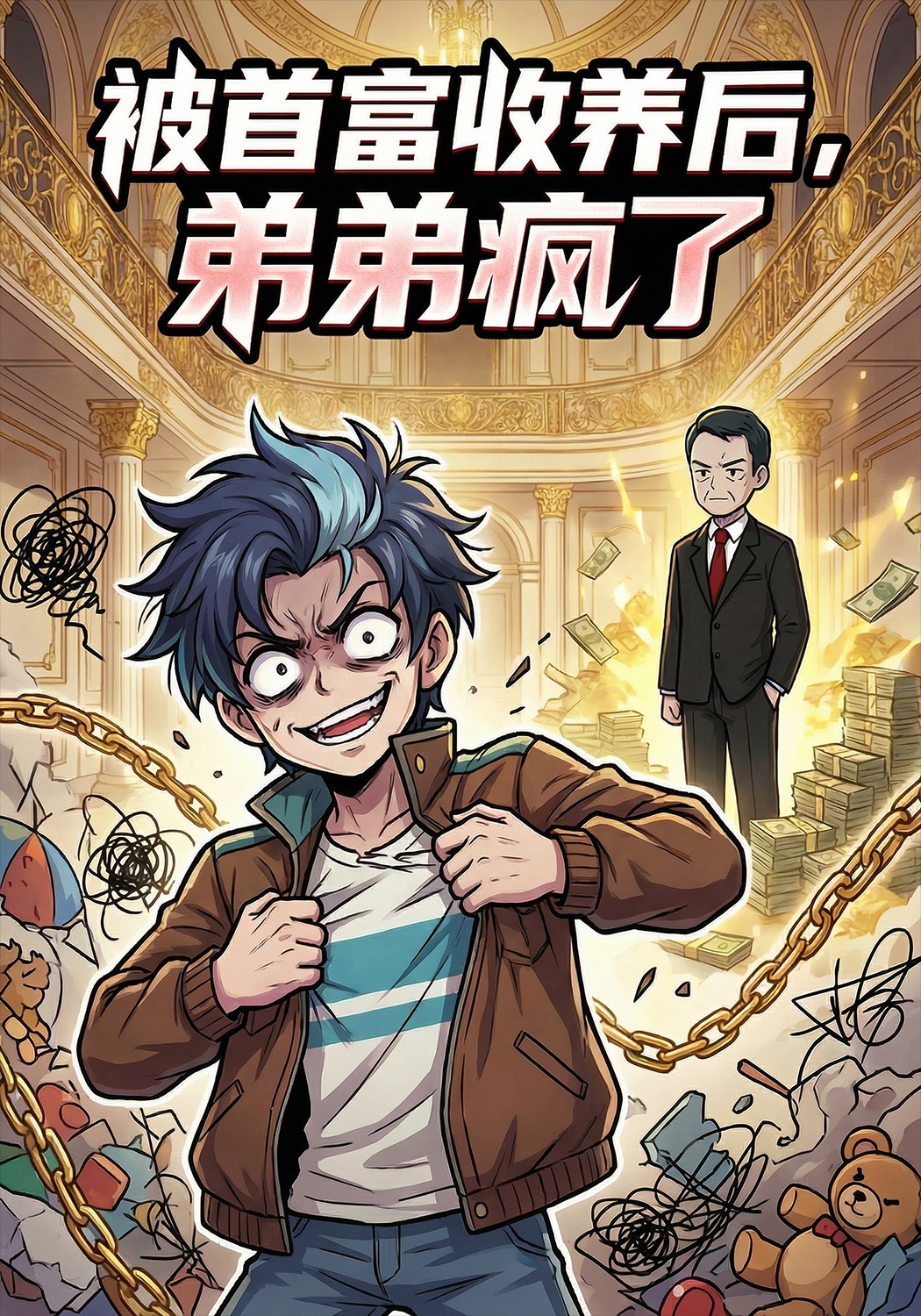 被富豪收养后，弟弟疯了