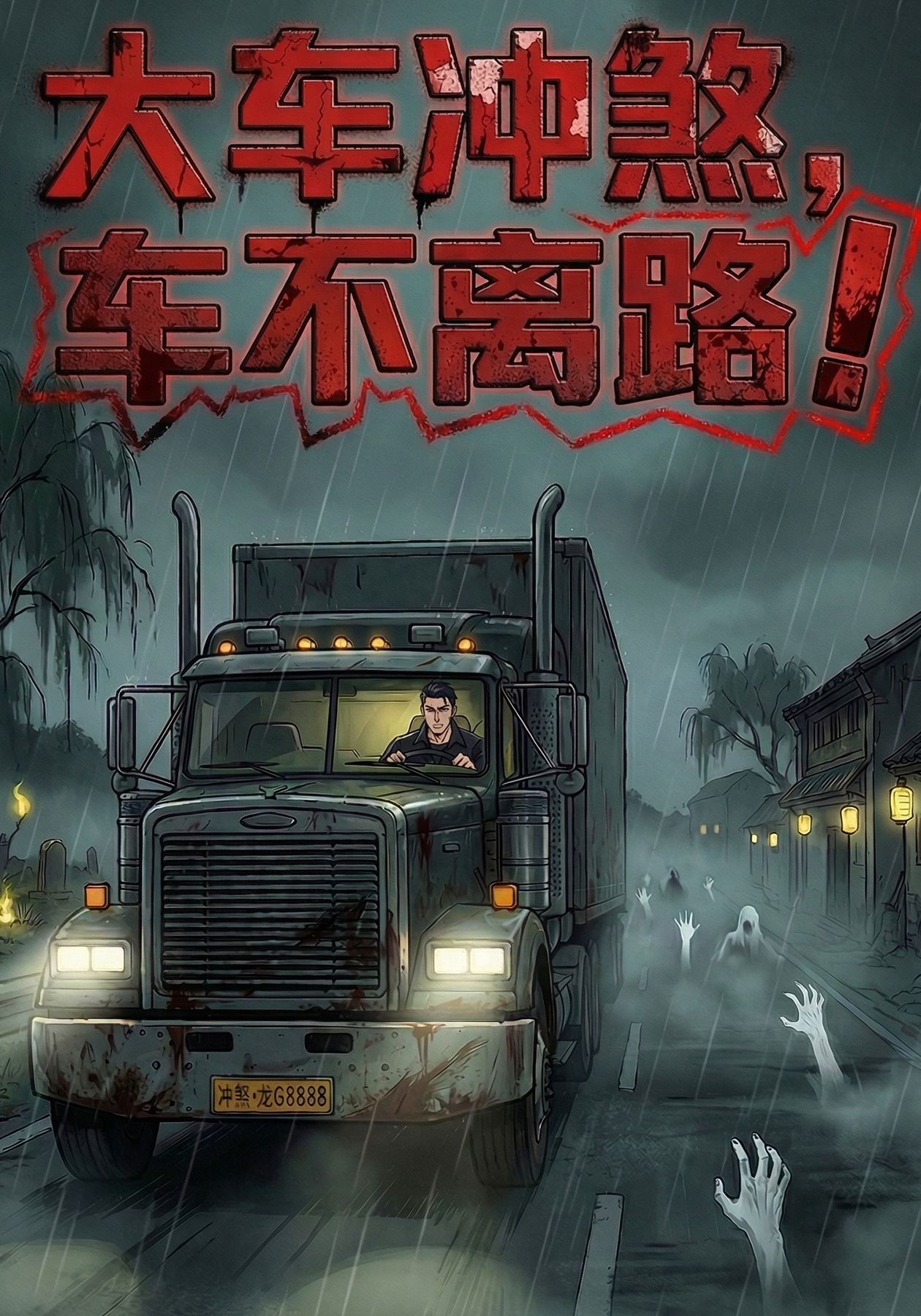 大车冲煞，车不离路