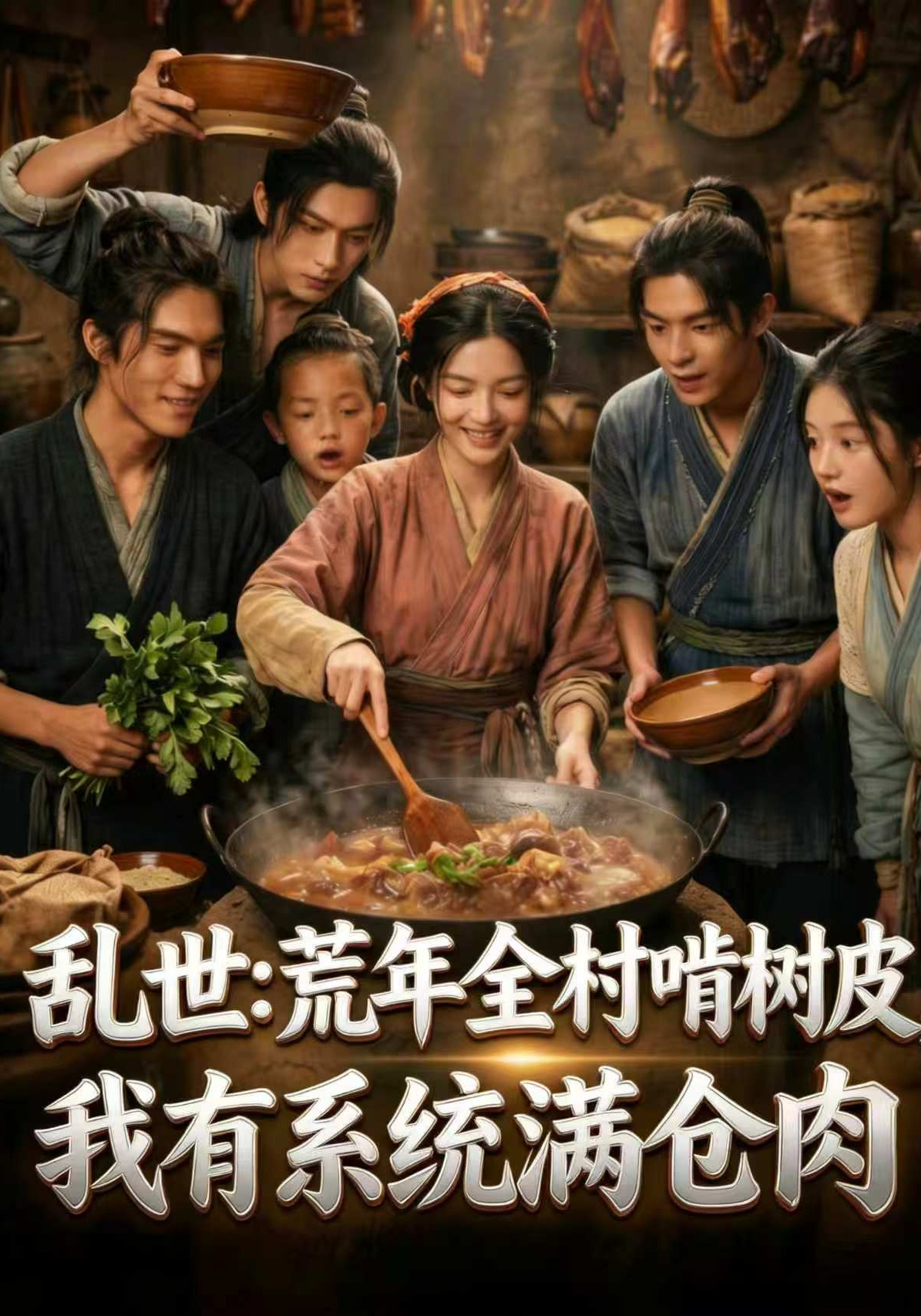乱世：荒年全村啃树皮，我有系统满仓肉