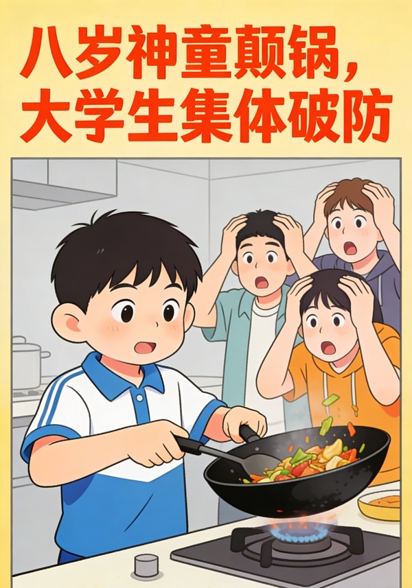 八岁神童颠锅，大学生集体破防