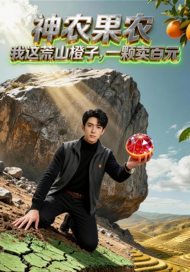 神农果农：我这荒山橙子，一颗卖百元