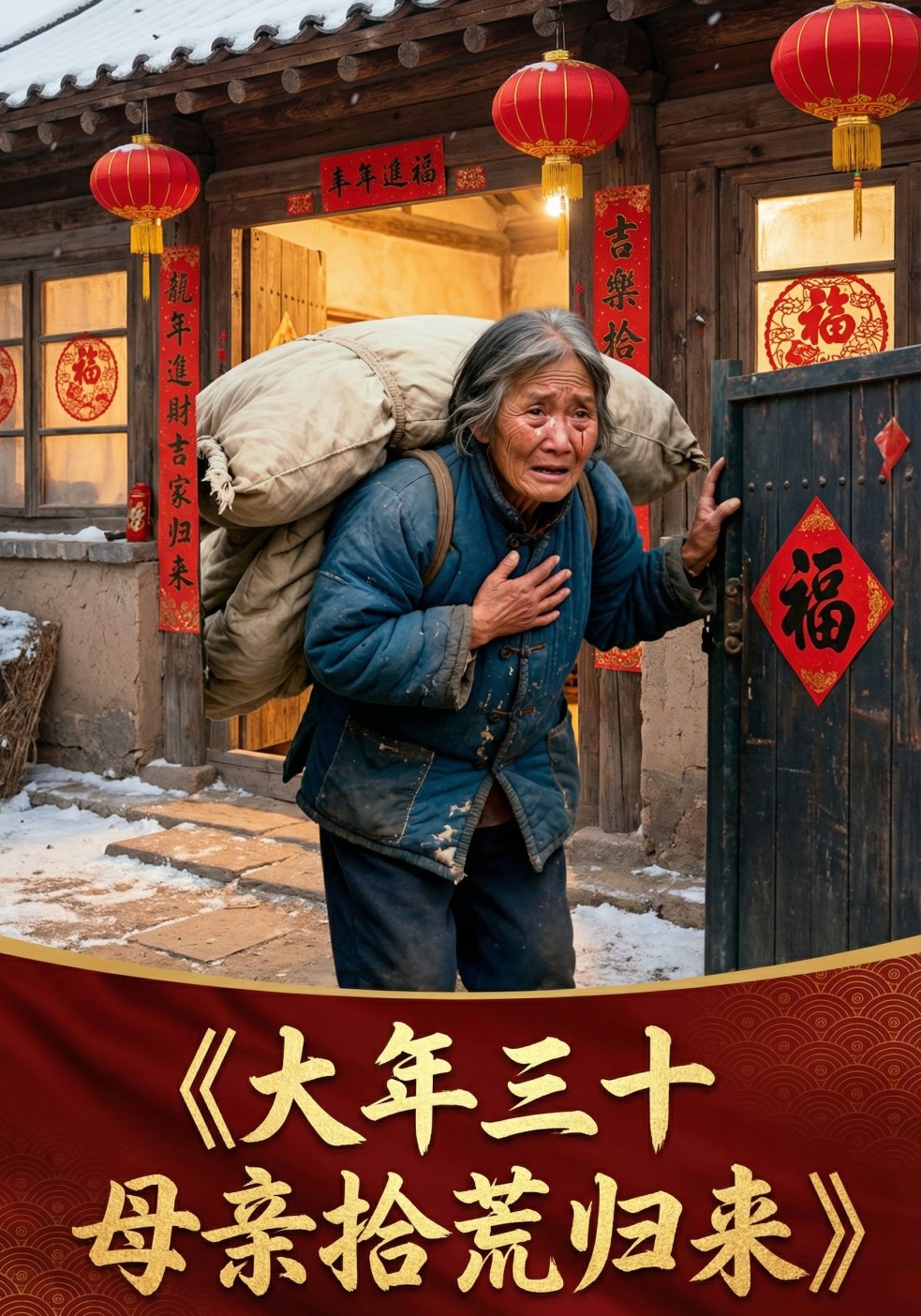 大年三十，母亲拾荒归来