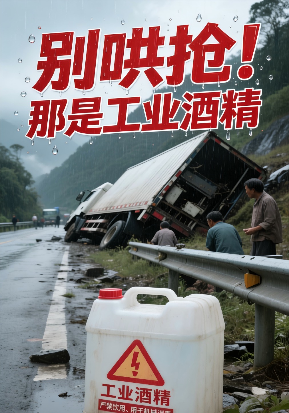 别哄抢！那是工业酒精