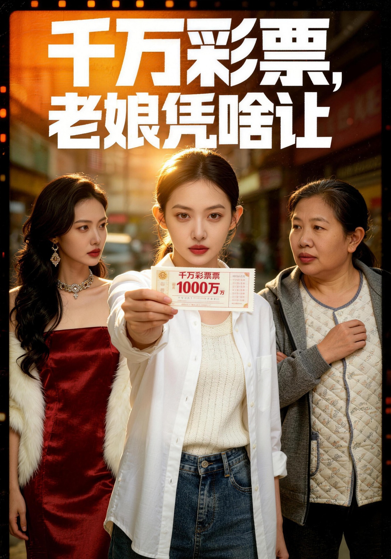 千万彩票，老娘凭啥让