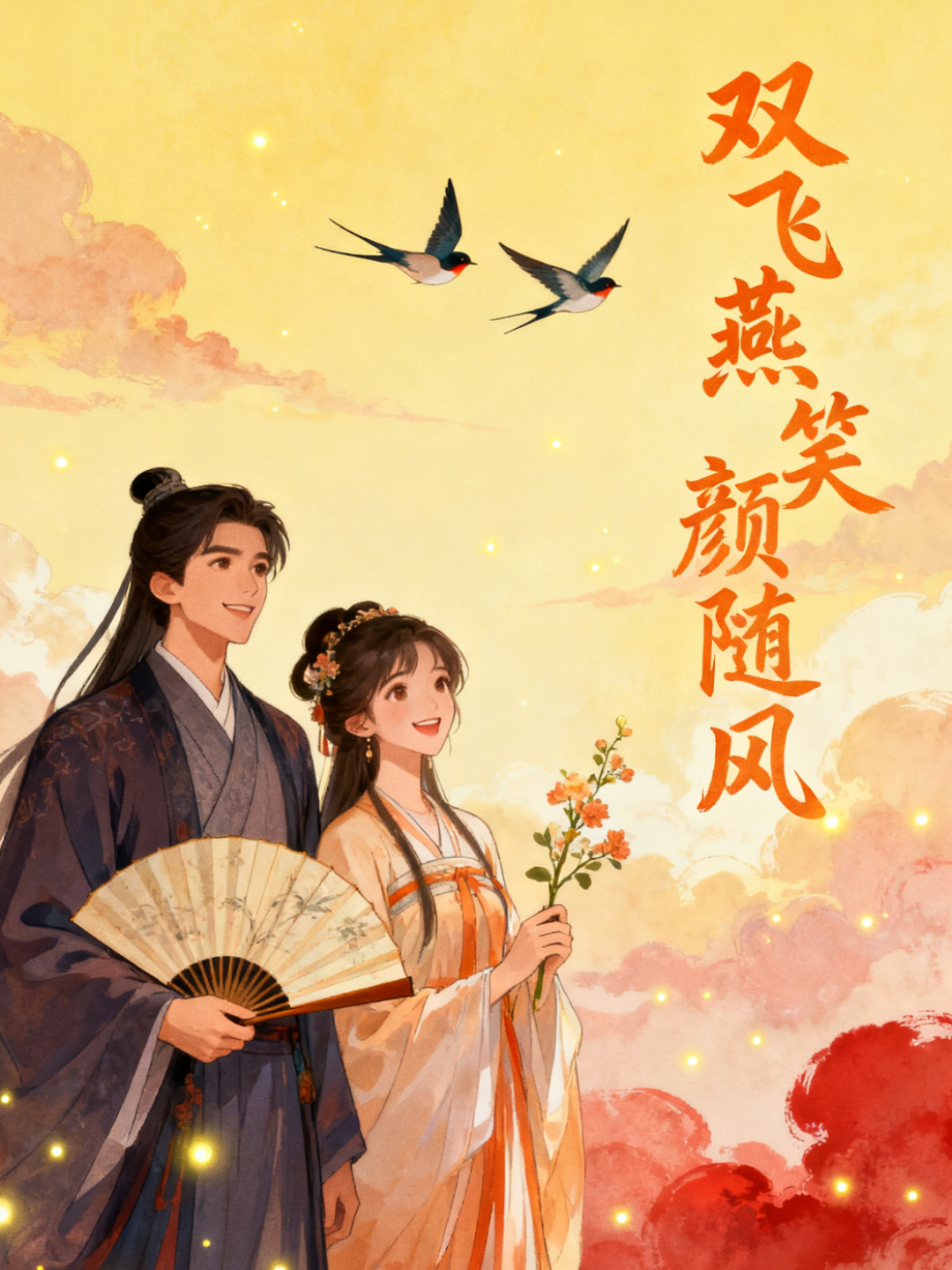 双飞燕笑颜随风
